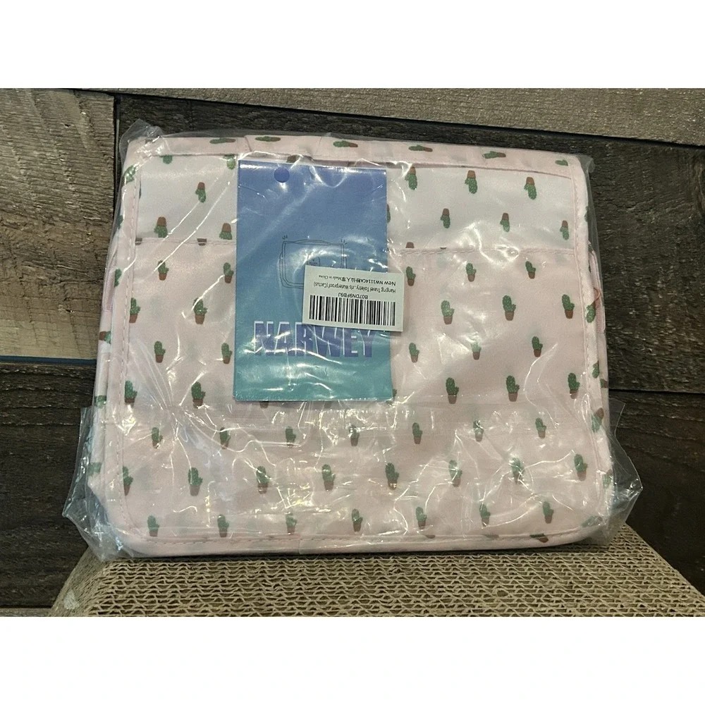 Hanging Travel Toiletry Bag Cosmetic Make up Organizer for Women and A-Cactus